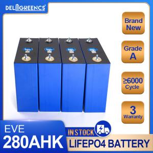 China EU 3.2V 280ah Lifepo4 Battery LF280K For Solar DIY Battery Pack 12V 25V 48V factory