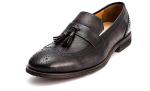 Spring / Autumn Brown Mens Woven Leather Slip On Shoes For Party