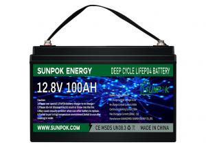 China SUNPOK LiFePo4 Portable Deep Cycle Battery Pack Power Station 12V 24V 100ah on sale