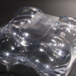Clear PET Square Disposable Food Containers for Takeaway