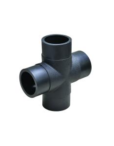 China SDR11 SDR17 SDR17.6 DN110-DN250 Butt Cross PE Fusion Fittings factory