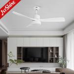 High RPM Large Airflow Plastic Indoor Ceiling Fan Reversible DC Motor
