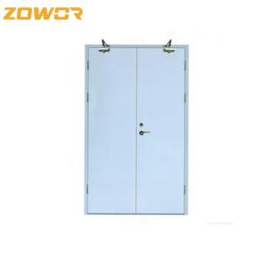 China Ul Standard Commercial Emergency Exit Fire Safety Door Steel Metal Fire Escape Door factory