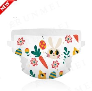 China Super Softy Disposable Baby Diaper With Glue Wetness Indicator factory