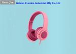 93dB Volume Limit Pink Bluetooth Gaming Headset Foldable RoHs Approved