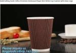 Customized Logo Printed 8oz Double Wall Paper Cup For Hot Drinks,Disposable_PE