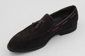 China Custom Branded Italian Style Soft Cow Suede Velvet Leather Loafers Casual Dress Shoes factory