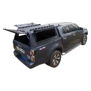 China Black Toyota Tundra Pickup Bed Cover with Trunk Mount and Aluminium Construction factory