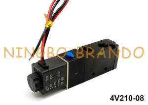 China 5 Way 2 Position Pneumatic Solenoid Valve Airtac Type 4V210-08 24V DC factory