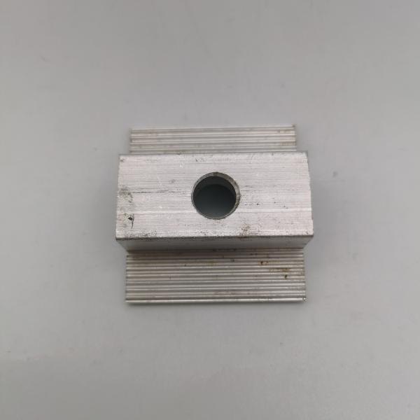 China Aluminium Adjustable 30-45mm Solar Panel End Clamps PV Panel Clamps For C Steel Rail factory