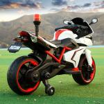 One-touch start 12V Electric Ride On Car Kids Police Motorcycle Toys with Police