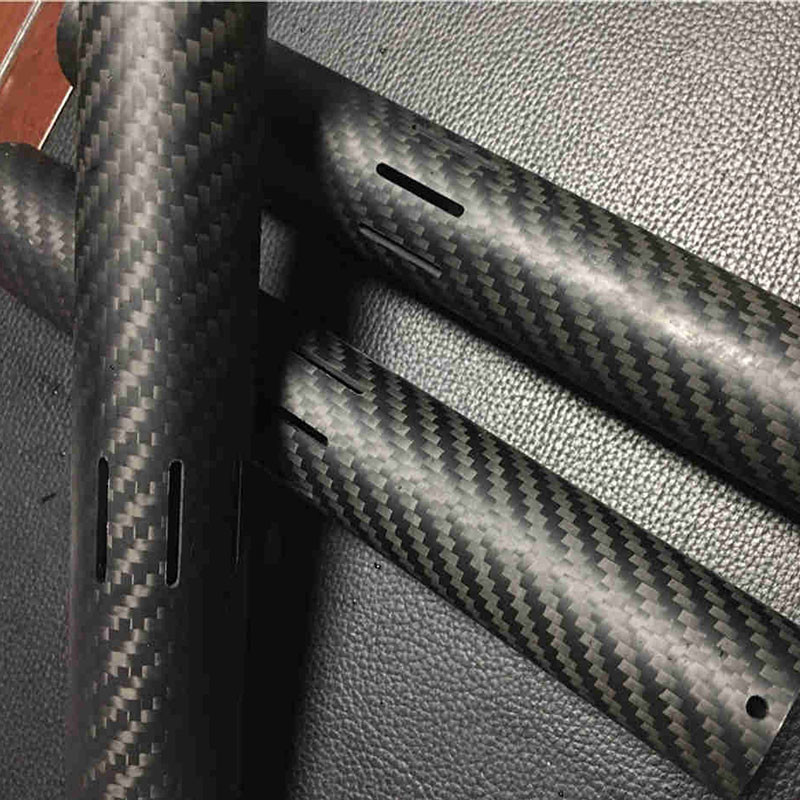 3K 180MM Diameter Carbon Fiber Tubes Strong Corrosion Resistance