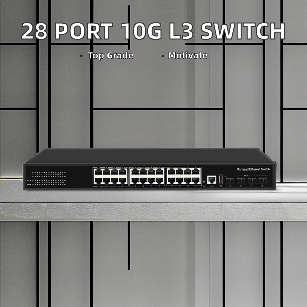 10/100/1000Mbps Transmission Rate 28 Port Switch SG3000-RX-24N4X with Capacity and L3 Managed Features ZX-SWTG3424S