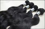 16 Inch Peruvian Virgin Human Hair Extensions Natural Black 100g