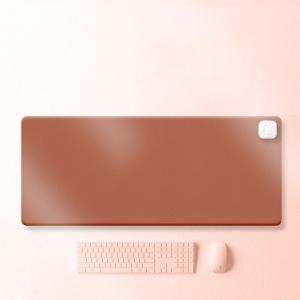 China concise style Heat Transfer Printing mouse pad IN Winter household office-use PU leather DIY table desk pad factory