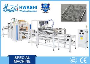 China Hwashi Automatic Refrigerator Wire Shelf Rack Spot Welding Machine factory