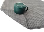 Gray Polyester Microfiber Dish Drying Mat For Dining Table