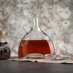 Customize Sealing Type English Alphabet Shaped Vodka Glass Bottles in Unique