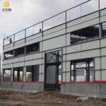 Square Tube Columns Steel Frame Building Construction Strong Combination