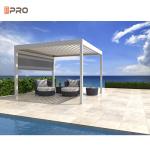 Automatic Waterproof Outdoor Customized Garden Aluminum Pergola Louver Roof