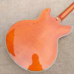 New style high-quality hollow body jazz electric guitar, Bursting maple top &