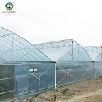 Simple Multi Span Commercial Gothic Type Greenhouse Wind Resistance