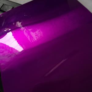 China Candy Purple Chrome Effect Electrostatic Powder Coating Spray Paint for Steel Mainly Polyester factory