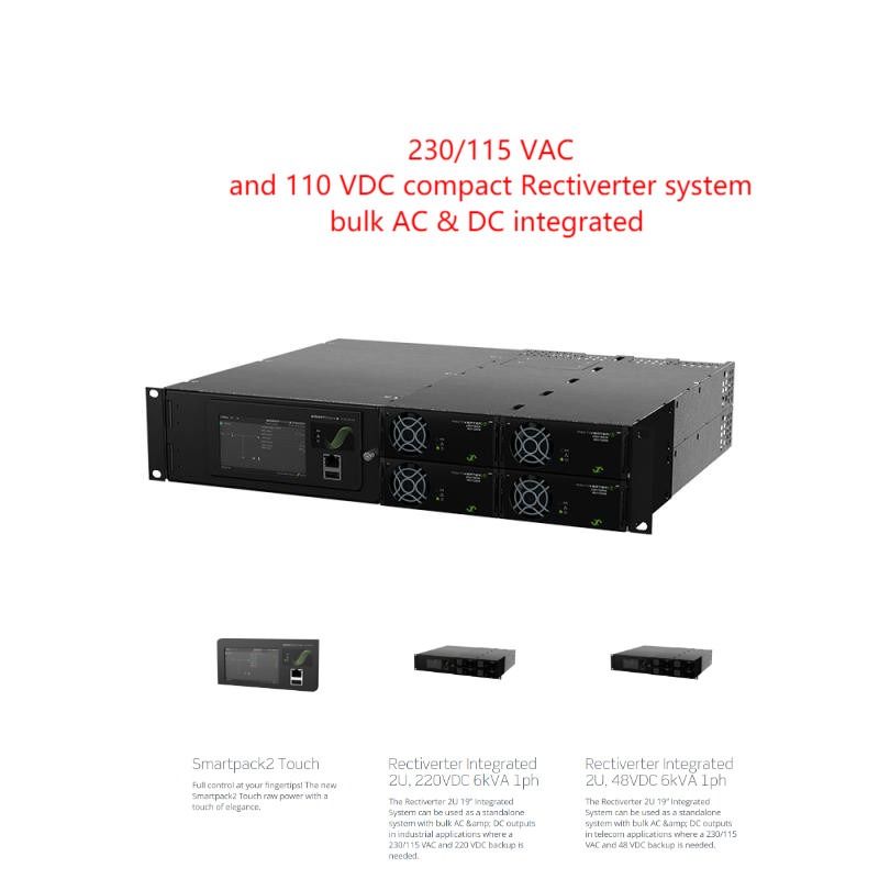2u 6kva Rectiverter Eltek Integrated System Single Line For 220vdc 241123.102 241123.100
