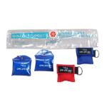 Cpr Breathing Barrier Keychain Device With Face Shield And Gloves Mouthpiece
