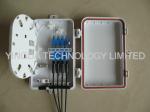 Ftth / Fttx Mini Plastic Wall Mount 4 PortS Drop Cable Fiber Optic Termination