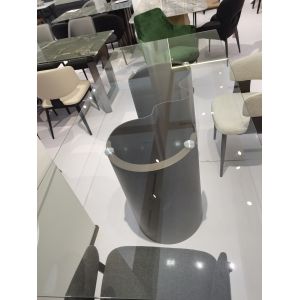 Foshan Furniture Rectangular Glass Top Dining Table 8 Person Tables And Chairs