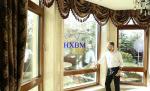 Residential Brown Aluminium Double Glazed Windows Water Resistant High Strength