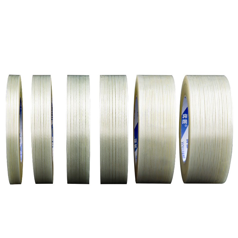 No Residual Hot Melt Adhesive Fiberglass Filament Tape For Binding Wires And Weights