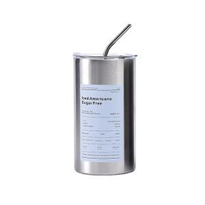 China Thermal Tea / Coffee Thermos 304 Stainless Steel Portable Water Bottle With Straws factory