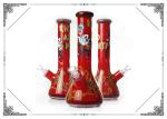 7MM Thick Red Glass Beaker Bongs Rick And Morty Bong Smoiking Hookah Water Pipes