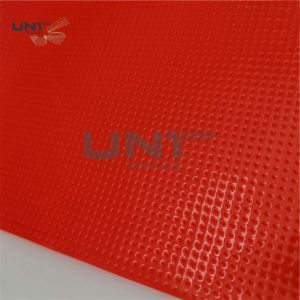 Red LDPE Hot Melt Embroidery Backing Fabric 152cm Width