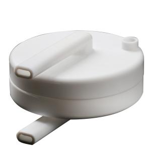 China White Color PTFE Machined Parts , Custom PTFE CNC Machining High Performance factory