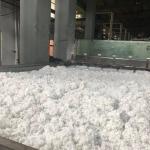 100% Polyester Staple Fiber AA Grade Poly Staple Fabric Colorful