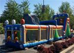 Crocodile Caterpillar Kids Inflatable Obstacle Course Military Style Customized