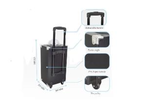 China 8 Inch Portable Speaker With Trolley Rugged Perforated For Extra Protection factory
