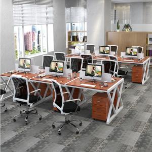 China Steel Office Furniture Partitions , E1 Grade Desktop Office Desk factory
