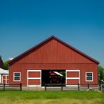 Metal Prefab Livestock Barns Customized Size Farmhouse Steel Building Earthquake