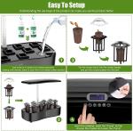 24W Hydroponics Small Garden Herbs Growing System 12 pods Leaf Green Plants