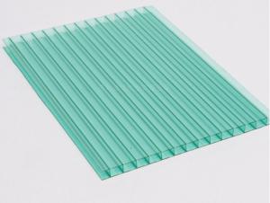 China UV Coated Polycarbonate Hollow Sheet PC Twin Wall Hollow Sheet For Greenhouse Building factory