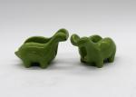 Customized Ceramic Napkin Holder Double Green Dinosaur Napkin Holder For Dinner