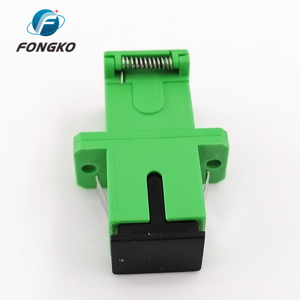 Hot sales SC APC Optical fiber hybrid adapter Auto Shutter simplex flange fiber optical adapters