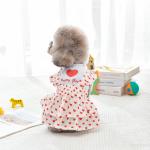 Dog Love Maid Dress Small Dog Pet Vest Pet Princess Peng Peng Skirt