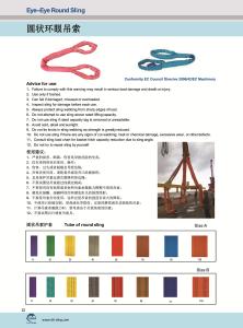 China Heavy Duty eye eye round sling ,WLL 10000KG , According to EN1492-2 Standard, Safety factor 7:1 , CE,GS certificate factory