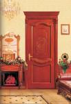 Customized Single Open Door Retro Style Interior Solid Wood Door ISO9001