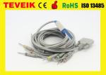 BJ-901D Nihon kohden 10 leads EKG/ECG cable DB 15pin with DIN 3.0, snaps or